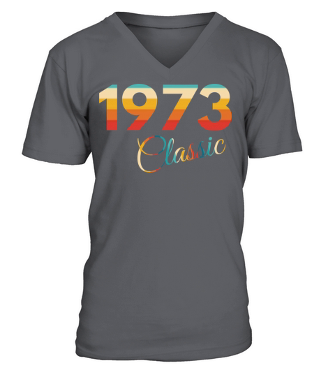 1973 vintage Birthday since 1973 V-Neck T-shirt