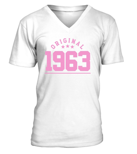 60 Years Vintage 1963 Retro 60th Birthday V-Neck T-shirt