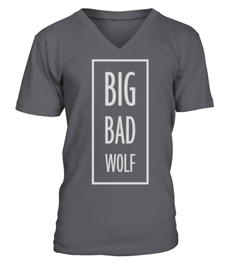 big bad wolf quote V-Neck T-shirt