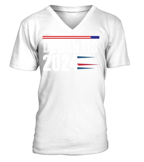 Desantis 2024 for President Vintage Distressed V-Neck T-shirt