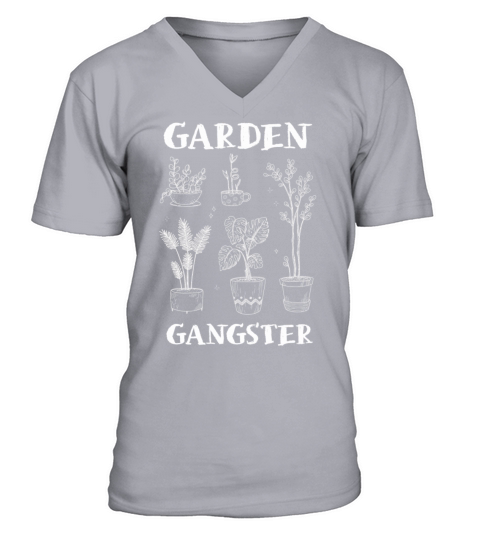 Garden Gangster Flower Enthusiast V-Neck T-shirt