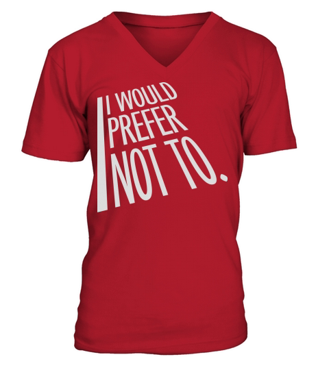I prefer not to V-Neck T-shirt