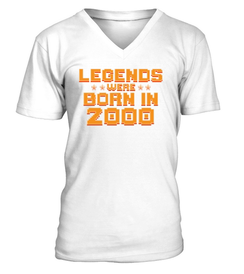 Legends Were Born In 2000 Decade 2000s Vintage V-Neck T-shirt