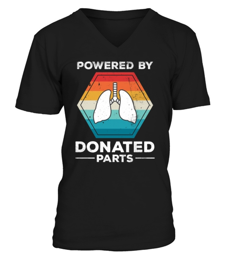 Powered Donor Lung Surviving Vintage V-Neck T-shirt