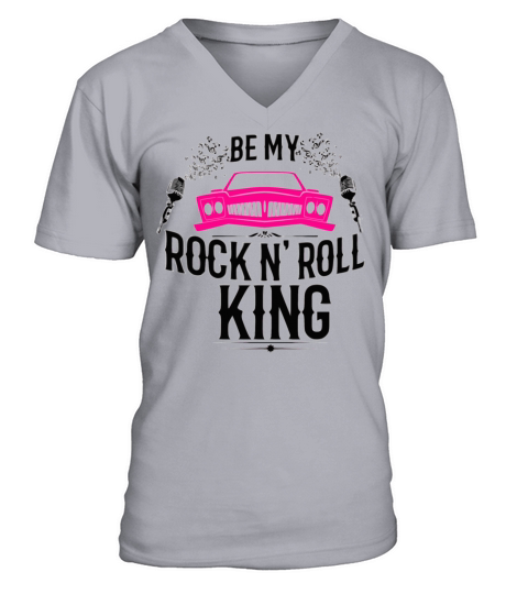 rock n roll cadillac rockabilly cool slogan gift V-Neck T-shirt