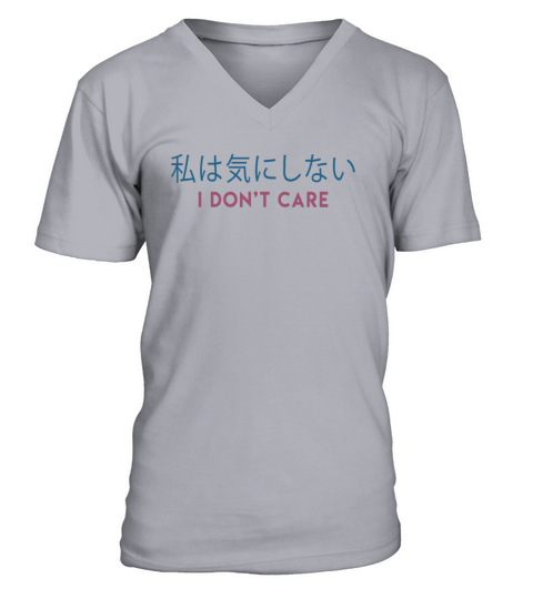 Vaporwave Aesthetic Japanese Minimalist I Dont V-Neck T-shirt