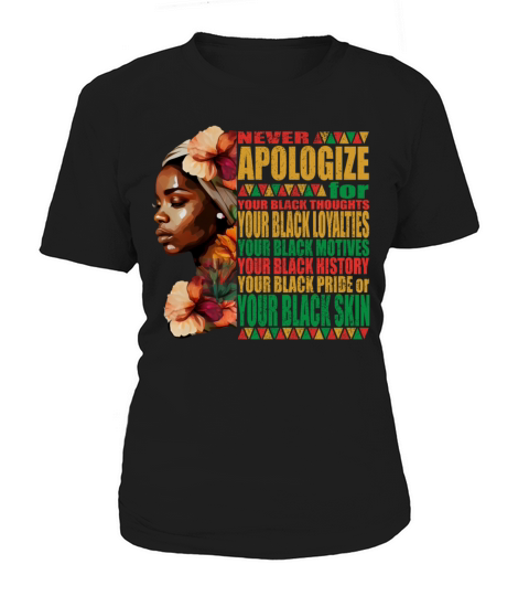 African Woman Honor Black History Month Women's T-Shirt