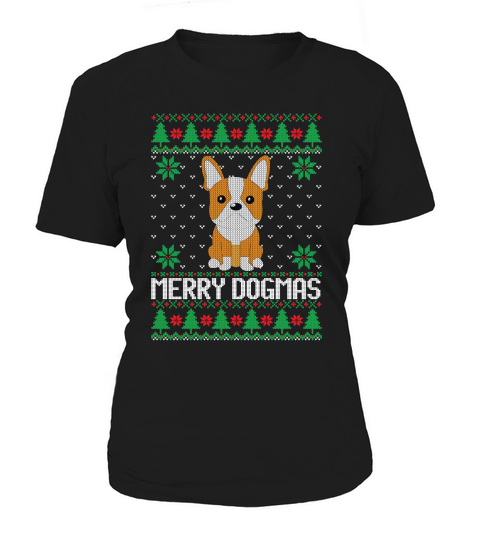 Merry dogmas ugly Christmas sweater Women's T-Shirt