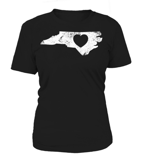 North Carolina Heart Nc Usa Vintage Men Women Women's T-Shirt