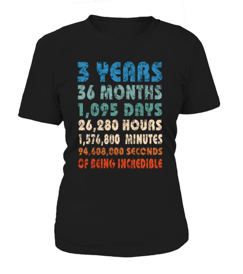 Retro Birthday Funny Quote Slogan Gift 3 Years Women's T-Shirt