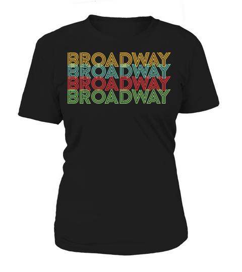 Retro Broadway Theatre Graphic Vintage Musical Lov Women's T-Shirt