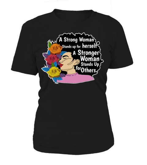 Strong Black Woman Empowering Afro Feminist Quote Women's T-Shirt