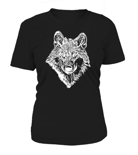 Sweet Elegant Vintage Wolf Portrait Women's T-Shirt