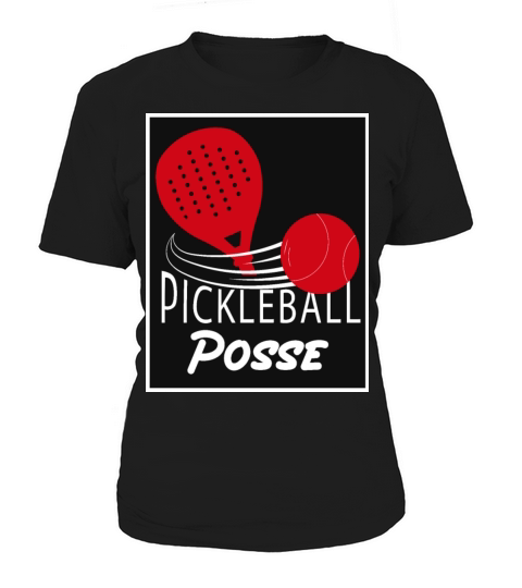 Vintage Pickleball Posse Funny Pickleball Quote Women's T-Shirt