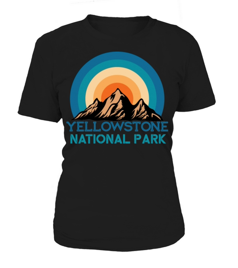 Vintage Retro Yellowstone National Park Mountain Women's T-Shirt