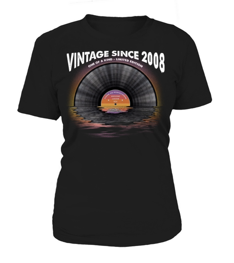 Vintage since 2008 Retro Disco Music Vintage Women's T-Shirt