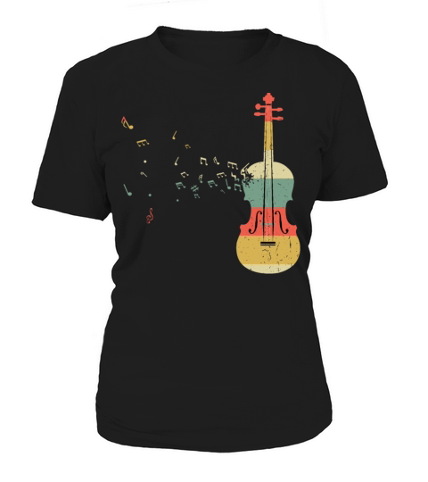 Violin Player Music Viola Lover Retro Vintage Women's T-Shirt