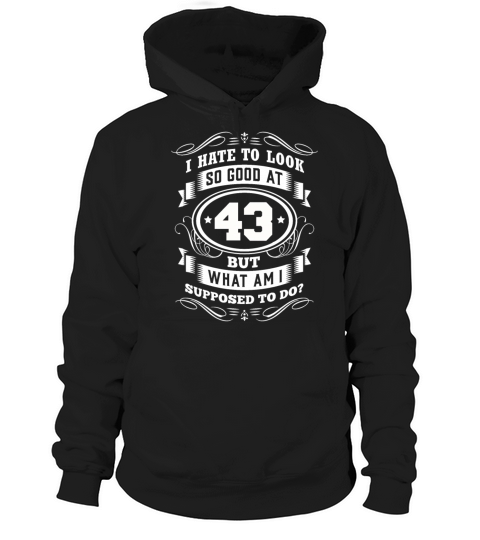 43 Birthday Party Old Year Of Construction Hoodie Unisex