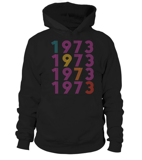 50th birthday vintage 1973 retro vintage style Hoodie Unisex