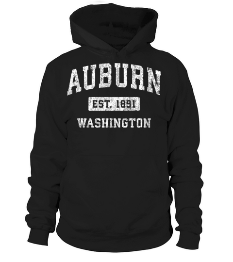 Auburn Washington Wa Vintage Established Sports De Hoodie Unisex