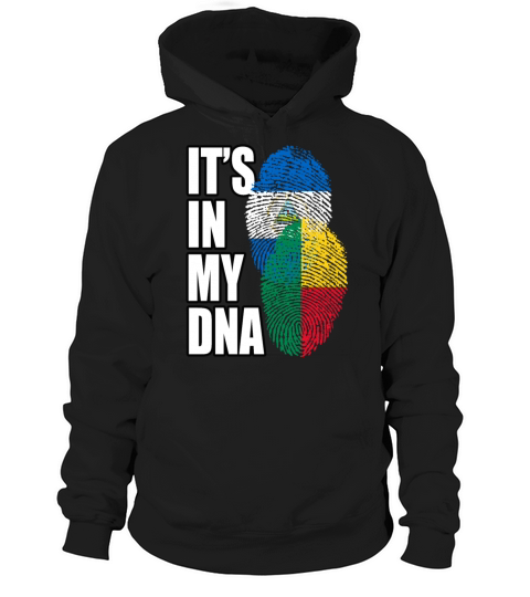 Beninese And Nicaraguan Mix Heritage DNA Flag Hoodie Unisex