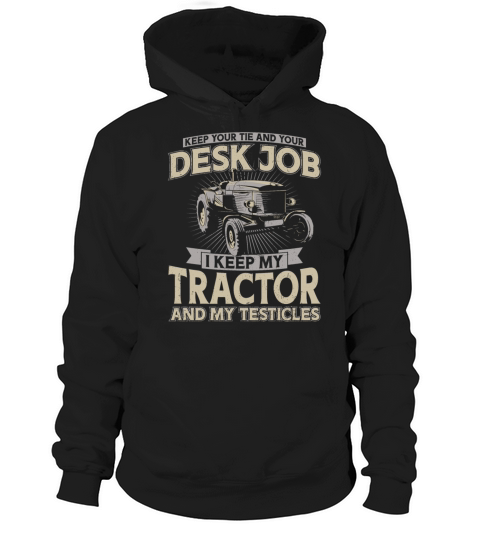 Farming Farmer Vintage Tractor Hoodie Unisex