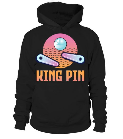 Retro Vintage Pinball Machine Arcade Game Lovers Hoodie Unisex
