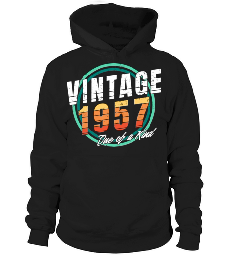 Vintage 1957 Shirt for Men Women 66 Year Old 66th Hoodie Unisex