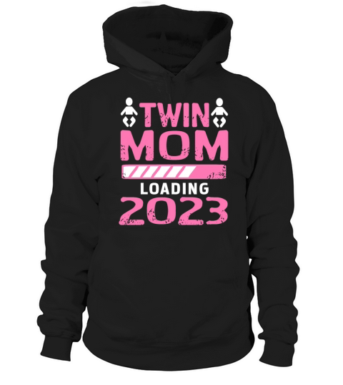 Womens Twin Mama Twin Mom to Be Pregnancy Hoodie Unisex
