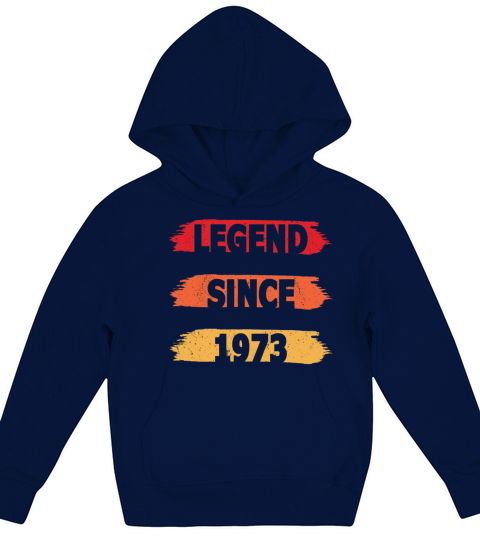 50th birthday vintage 1973 legend since 1973 Kids Hoodie