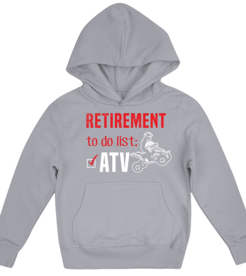 all terrain vehicles funny TO DO list theme Kids Hoodie