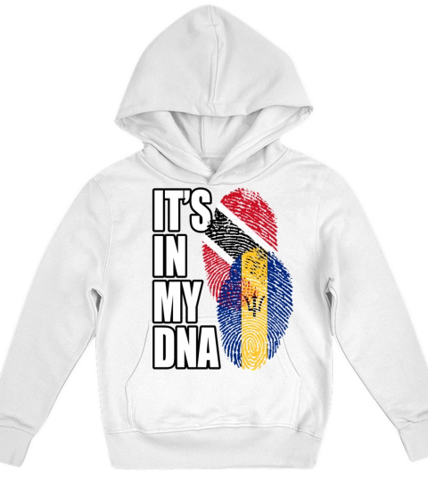 Barbadian And Trinidad Tobago Mix Heritage DNA Fla Kids Hoodie