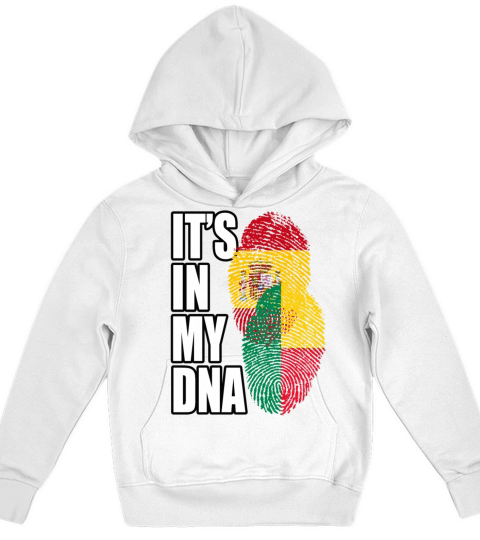 Beninese And Spaniard Mix Heritage DNA Flag Kids Hoodie