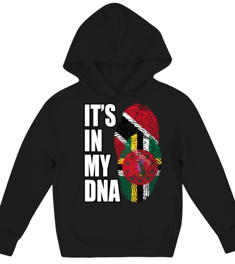 Dominican And Trinidad Tobago Mix Heritage DNA Fla Kids Hoodie
