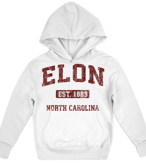 Elon North Carolina Nc Vintage Athletic Sports Des Kids Hoodie