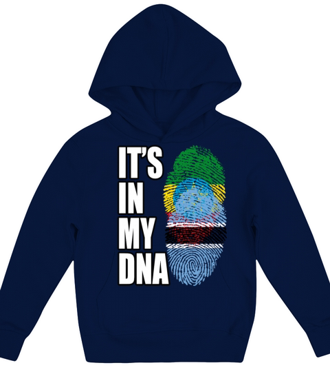Ethiopian And Botswanan Mix Heritage DNA Flag Kids Hoodie