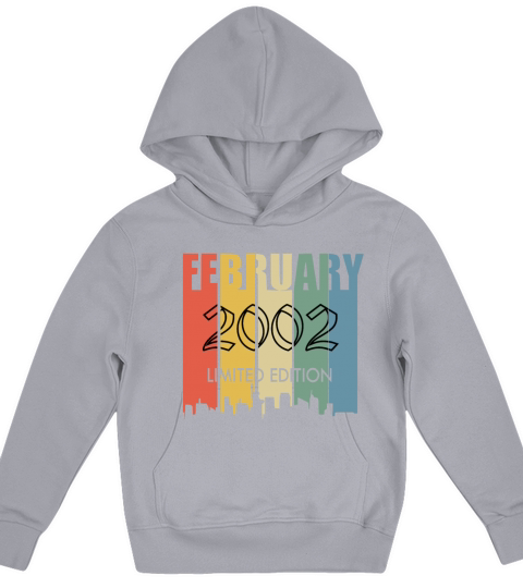 February 2002 vintage birthday gift Kids Hoodie