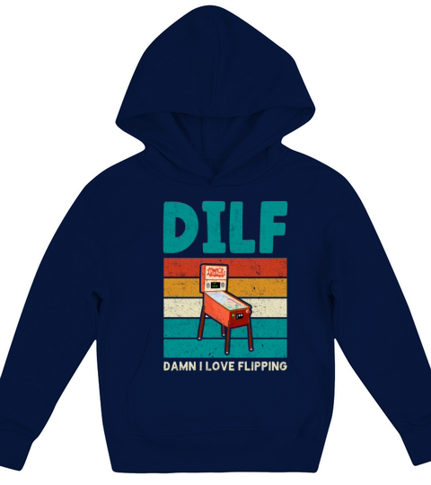 Flipper Arcade Game Retro Vintage Pinball Machine Kids Hoodie