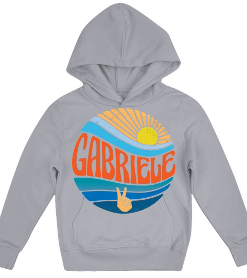 Gabriele Shirt Vintage Sunset Gabriele Groovy Tie Kids Hoodie