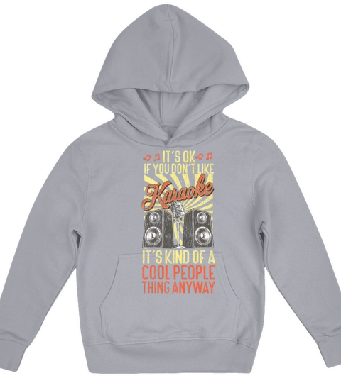 Karaoke Singer 80s Retro Vintage Kids Hoodie
