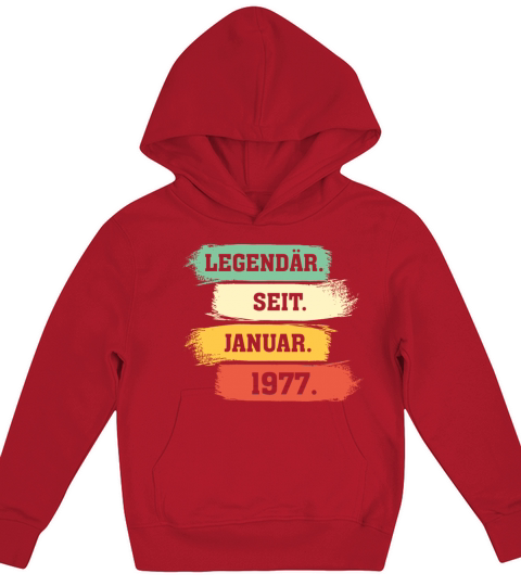 Legend Since January 1977 Kids Hoodie