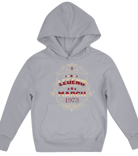 March 1973 Birthday Sayings Vintage Kids Hoodie