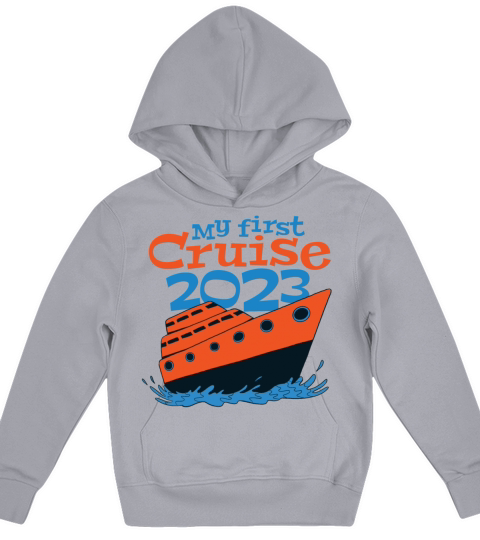 my first cruise 2023 - ship - oceanliner Kids Hoodie