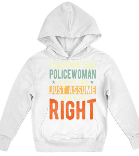 Policewoman Kids Hoodie