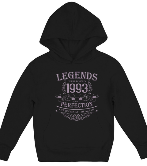 Vintage 1993 Birthday 30th Birthday Sayings Legend Kids Hoodie