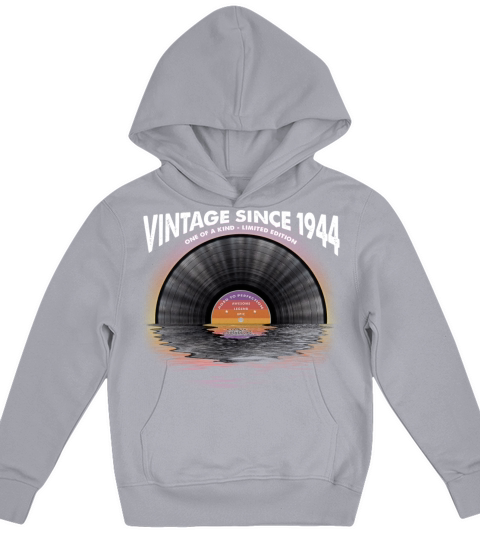 Vintage since 1944 Retro Disco Music Vintage Kids Hoodie