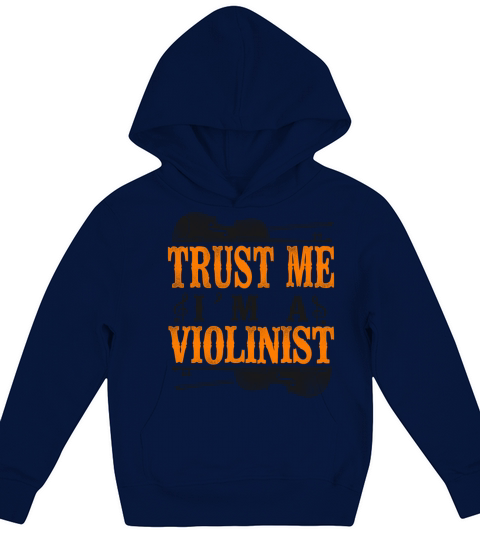 Violin Violinist Vintage Trust Me Kids Hoodie