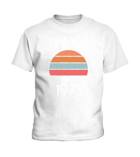 1973 Vintage born in Retro age Birthday gift idea Kids T-Shirt