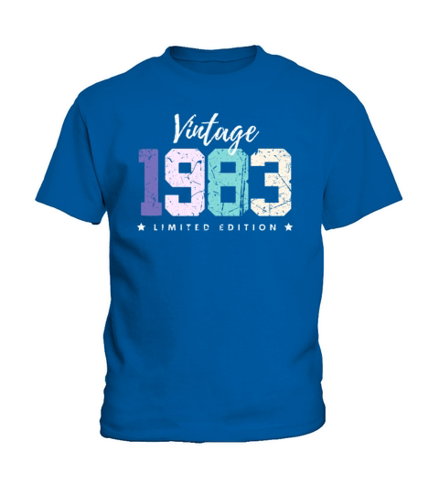 40 Years Vintage 1983 Retro 40th Birthday Kids T-Shirt