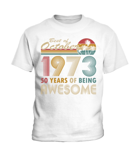 50th birthday vintage 1973 best of 1973 Kids T-Shirt